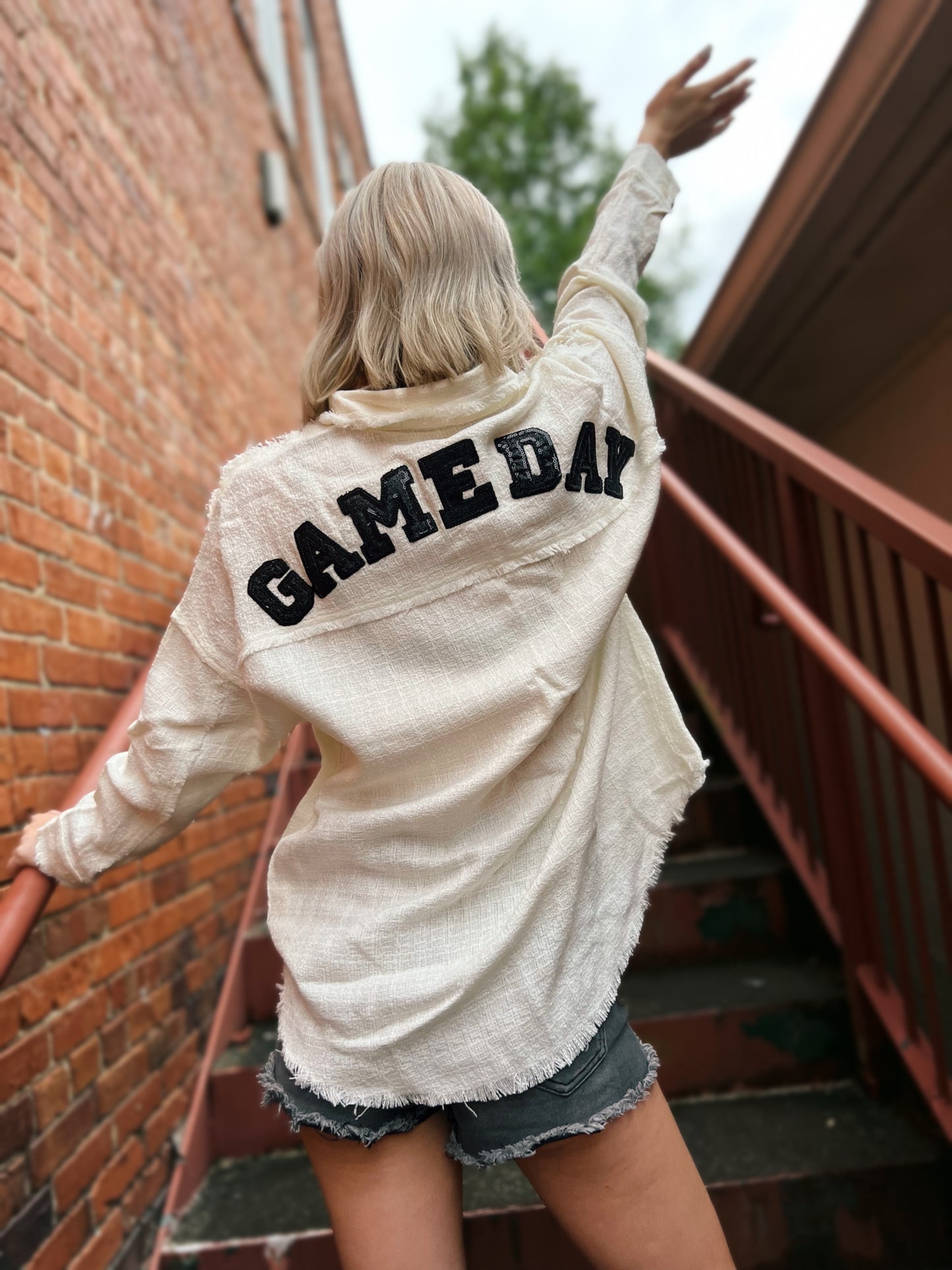 GAME DAY Shacket American Graham Apparel