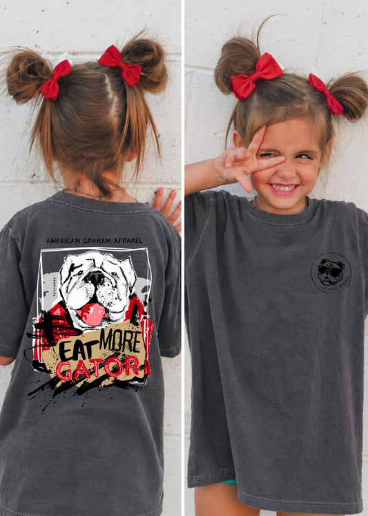 Eat More Gator Youth Comfort Colors® Graphic T-Shirt | Pepper