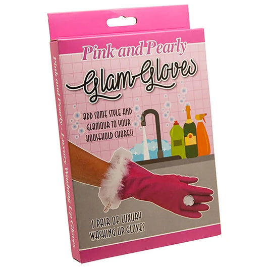 Washing Up Gloves – Pink & Pearly, Mother's Day Gifts, Mum - Novelty Gifts The Diabolical Gift People