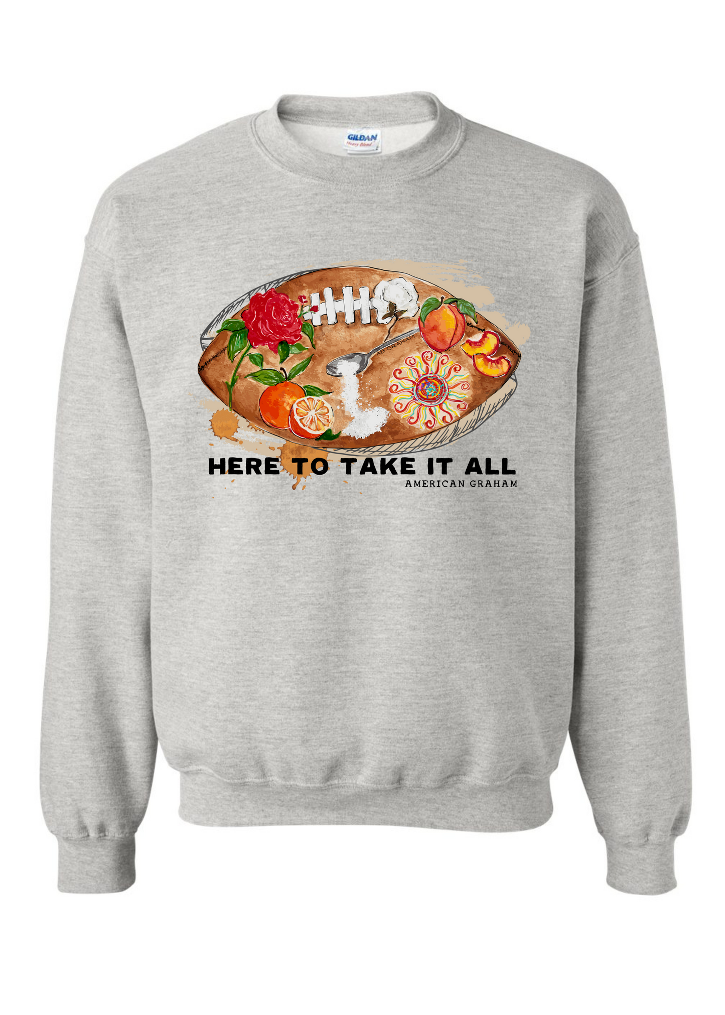 HERE TO TAKE IT ALL Basic Sweatshirt