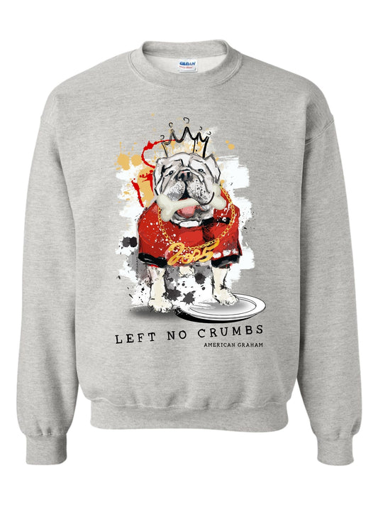 Pre-Order: SEC Champ Design- "Left No Crumbs" Bulldog Artisan Graphic Sweatshirt