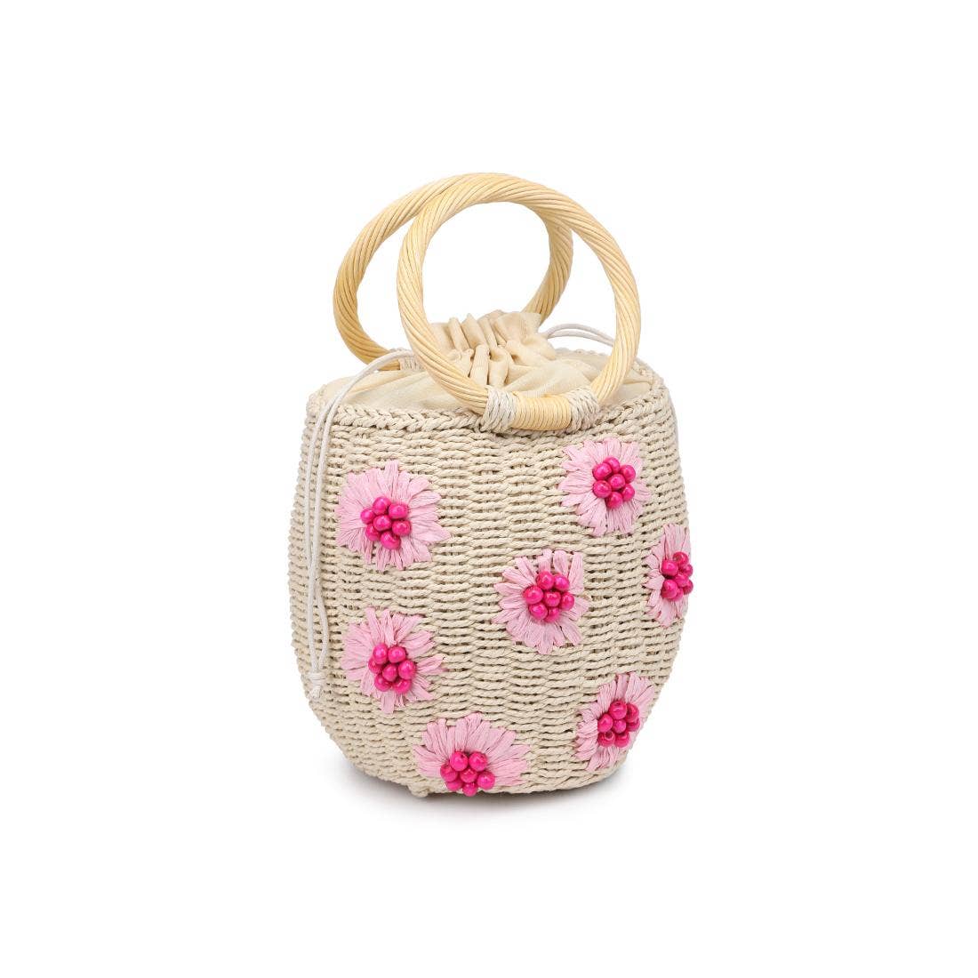 Emaline Pink Floral Satchel Bag