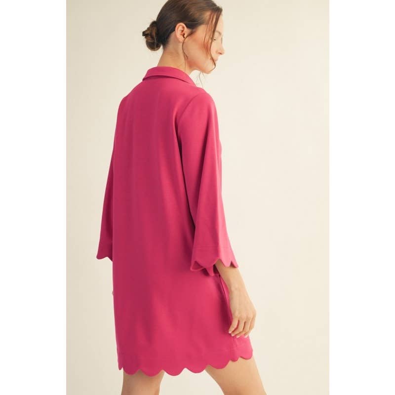 Solid Dress: RED / S