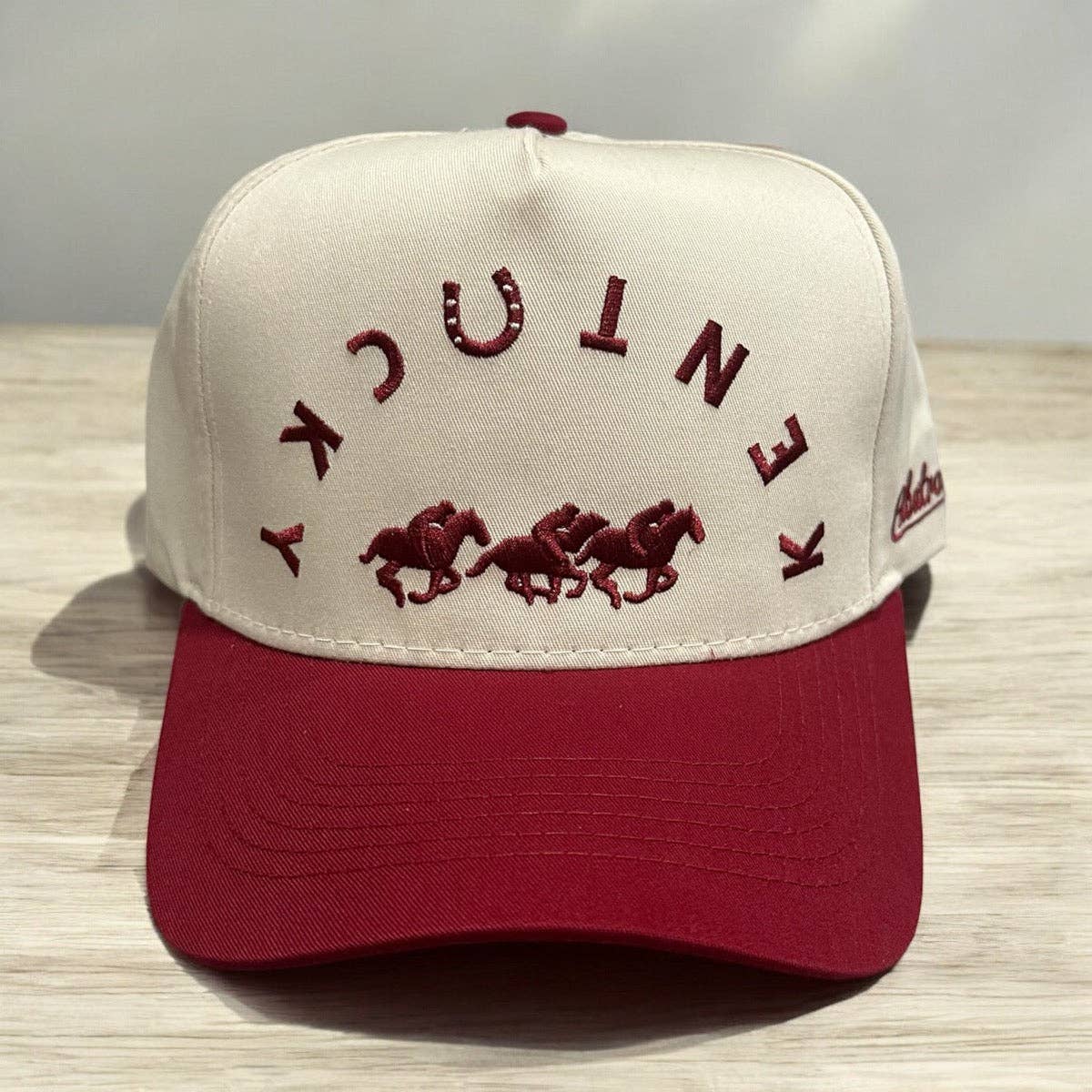 Kentucky Horse Snapback Hat – Embroidered Running Horses Cap (Red Or Blue)