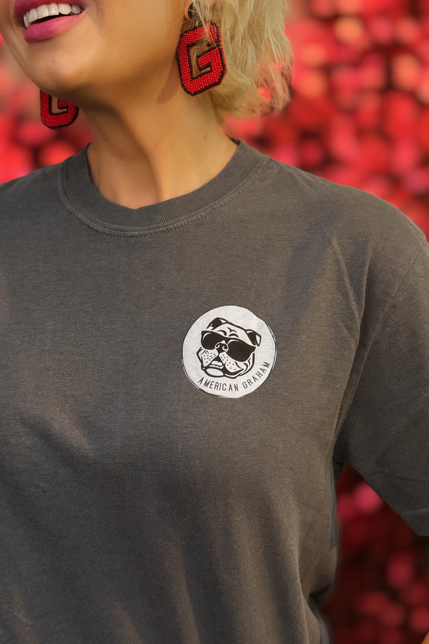 WOOF Comfort Colors Artisan Bulldog Graphic T-Shirt