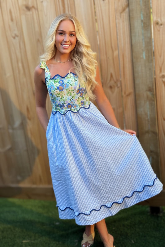 ZIPFELKLEID MIT MUSTERMIX MDR3874: Hellblau Kombi / L