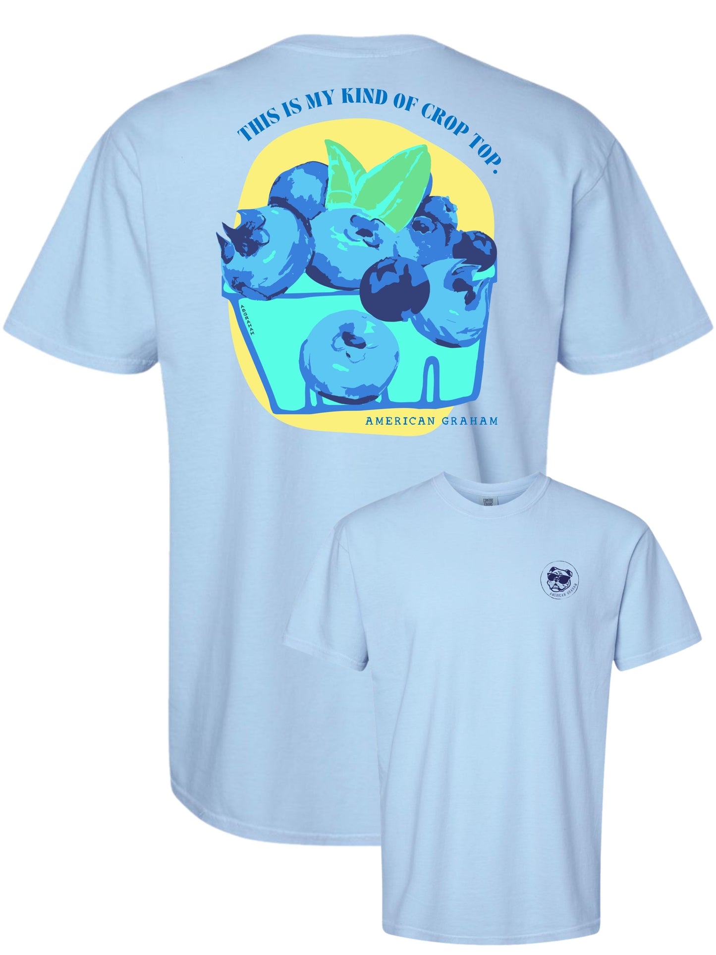 My Kind of Crop Top Blueberry Comfort Colors® Graphic Tee | American Graham