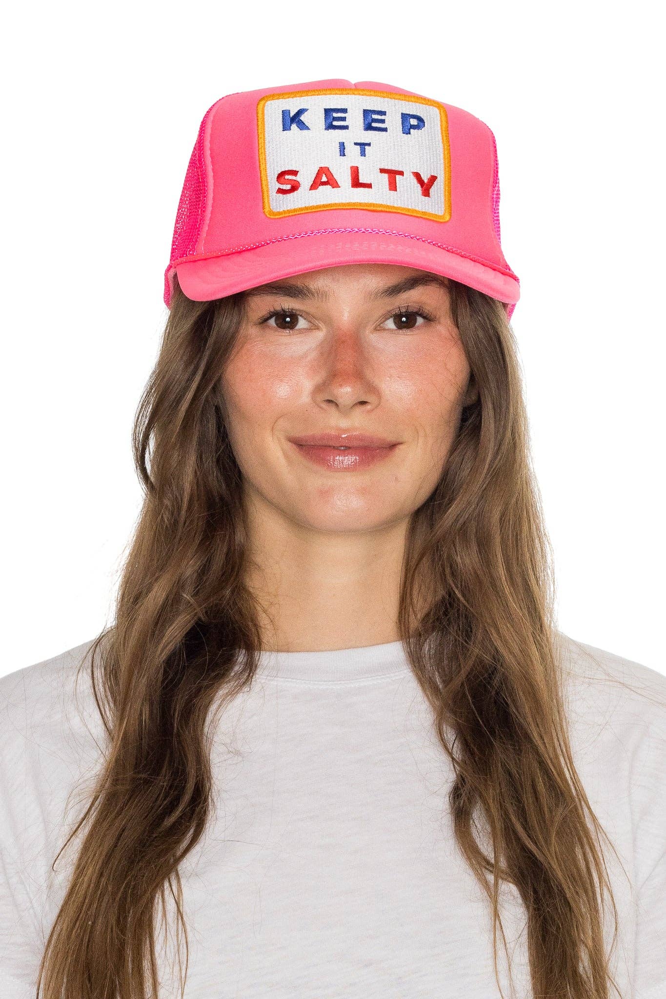 Casquette de camionneur Keep It Salty rose