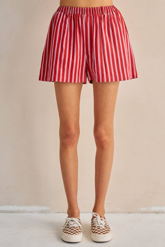 Kelly Kapowski Retro 90's Striped Shorts