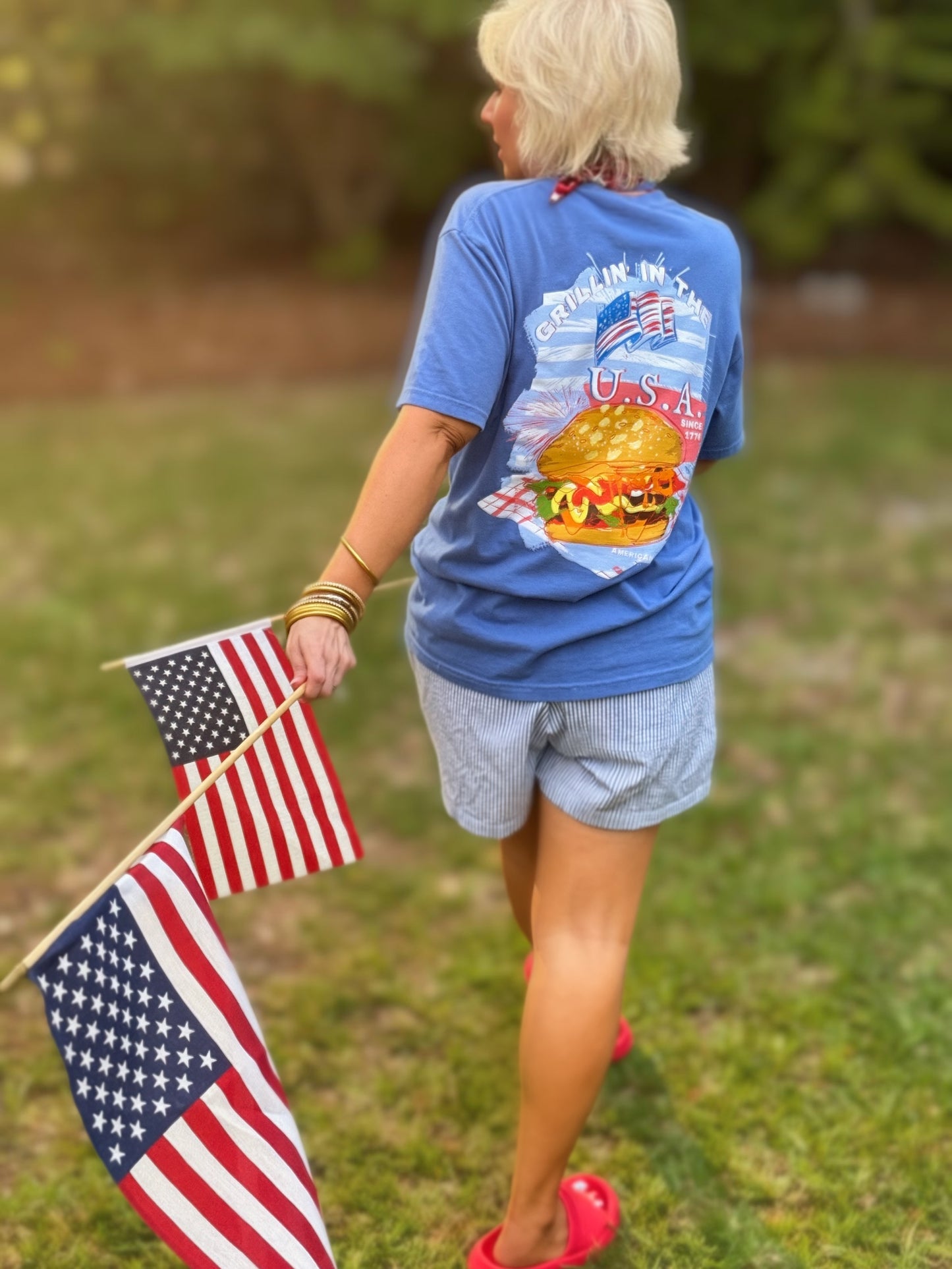 Grillin' In The USA Artisan Graphic T-Shirt