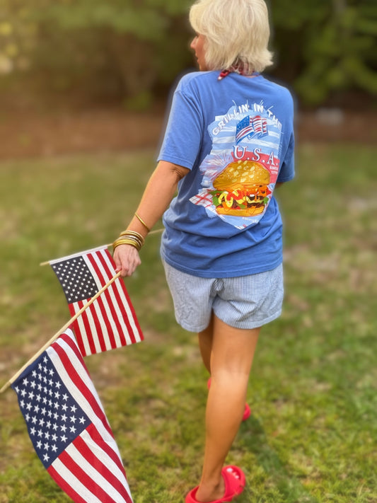 Grillin' In The USA Artisan Graphic T-Shirt