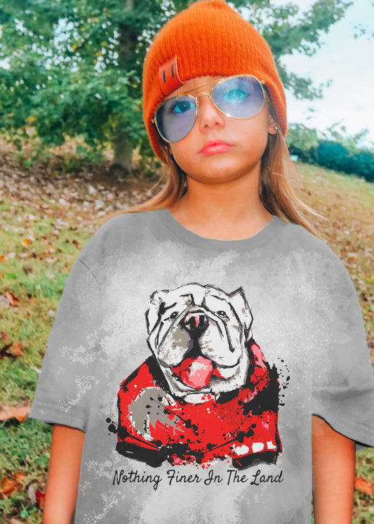 American Graham Youth Nothing Finer Bulldogs Comfort Colors Colorblast T-Shirt