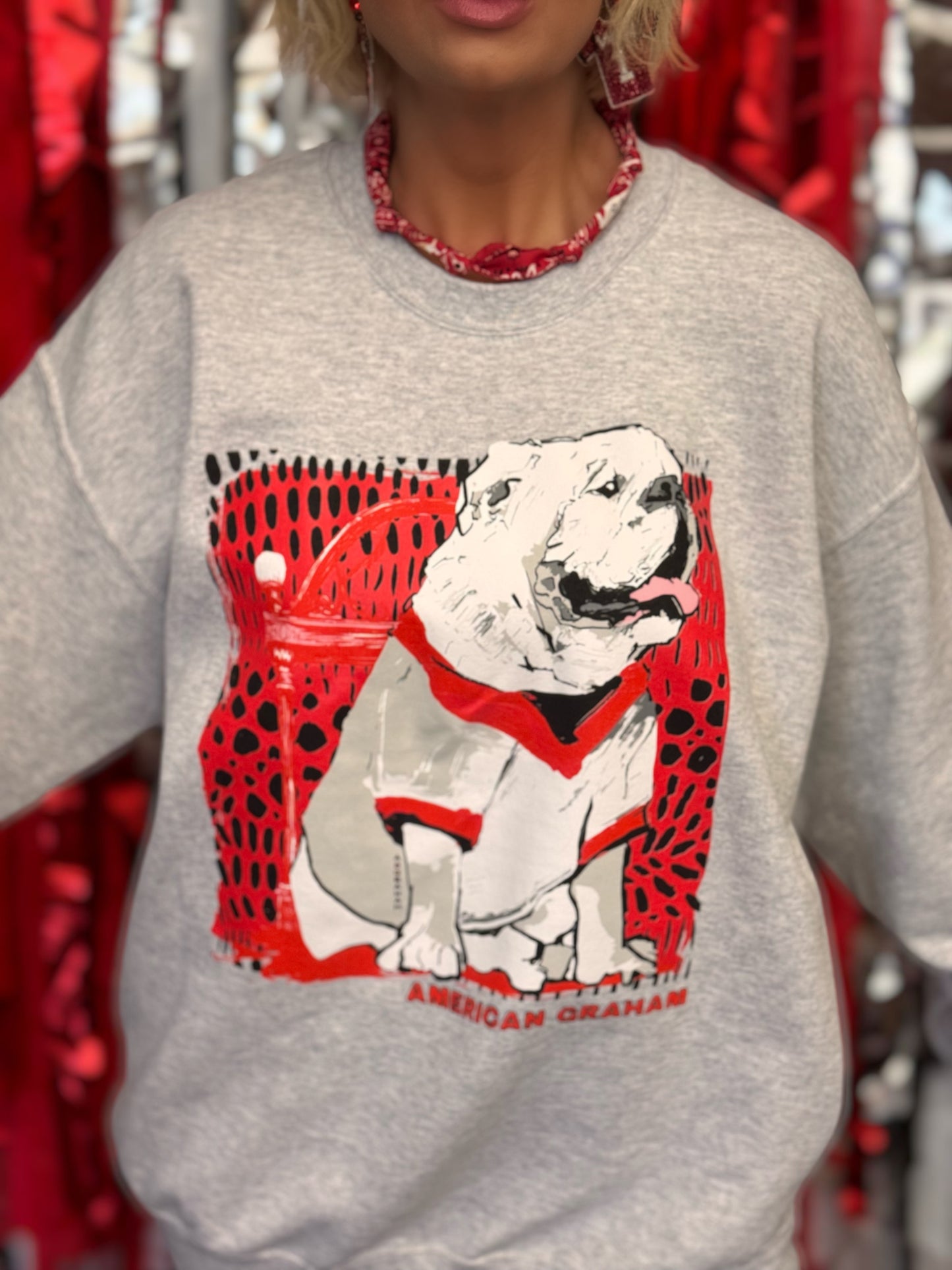 Classic Game Day Bulldog Gildan® Heavy Blend Graphic Sweatshirt