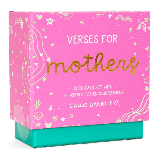 Verses for Mothers – Bible Verse Card Set with Block Acrylic Stand