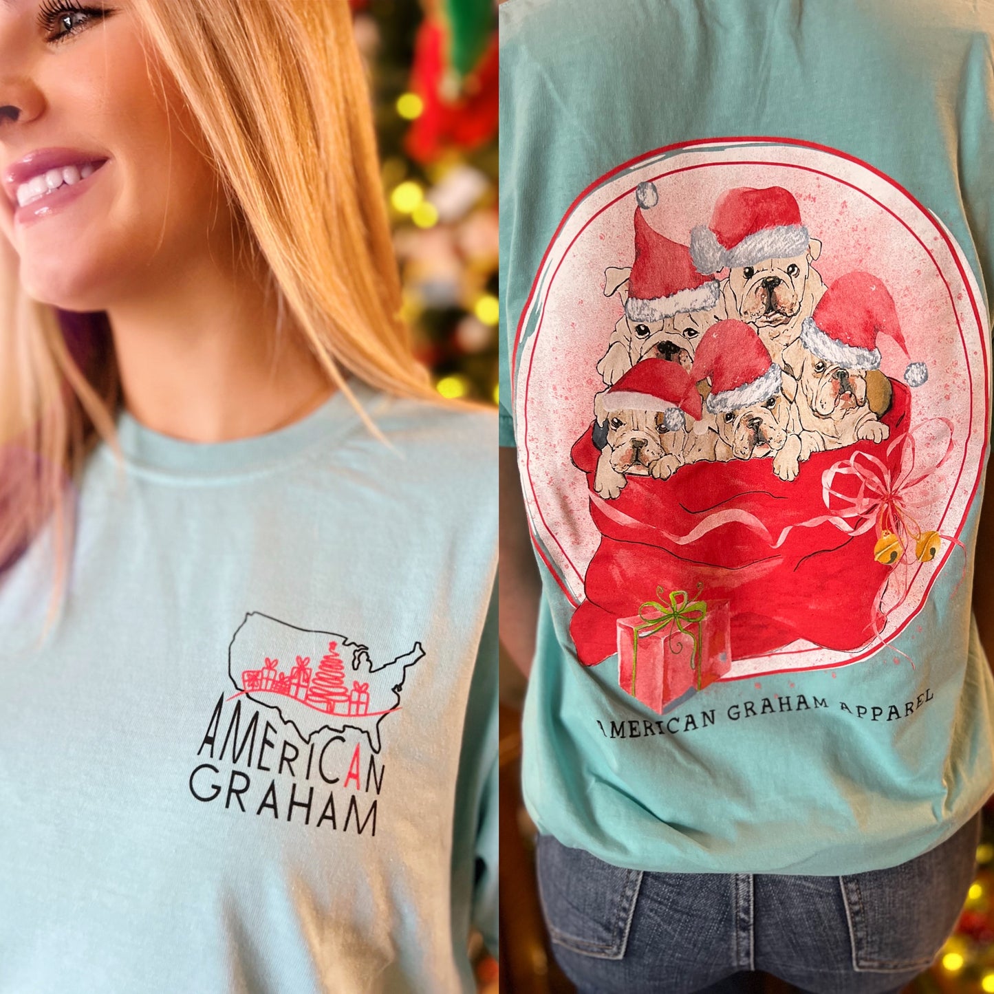 Santa's Little Yelper Holiday Short Sleeve Tee