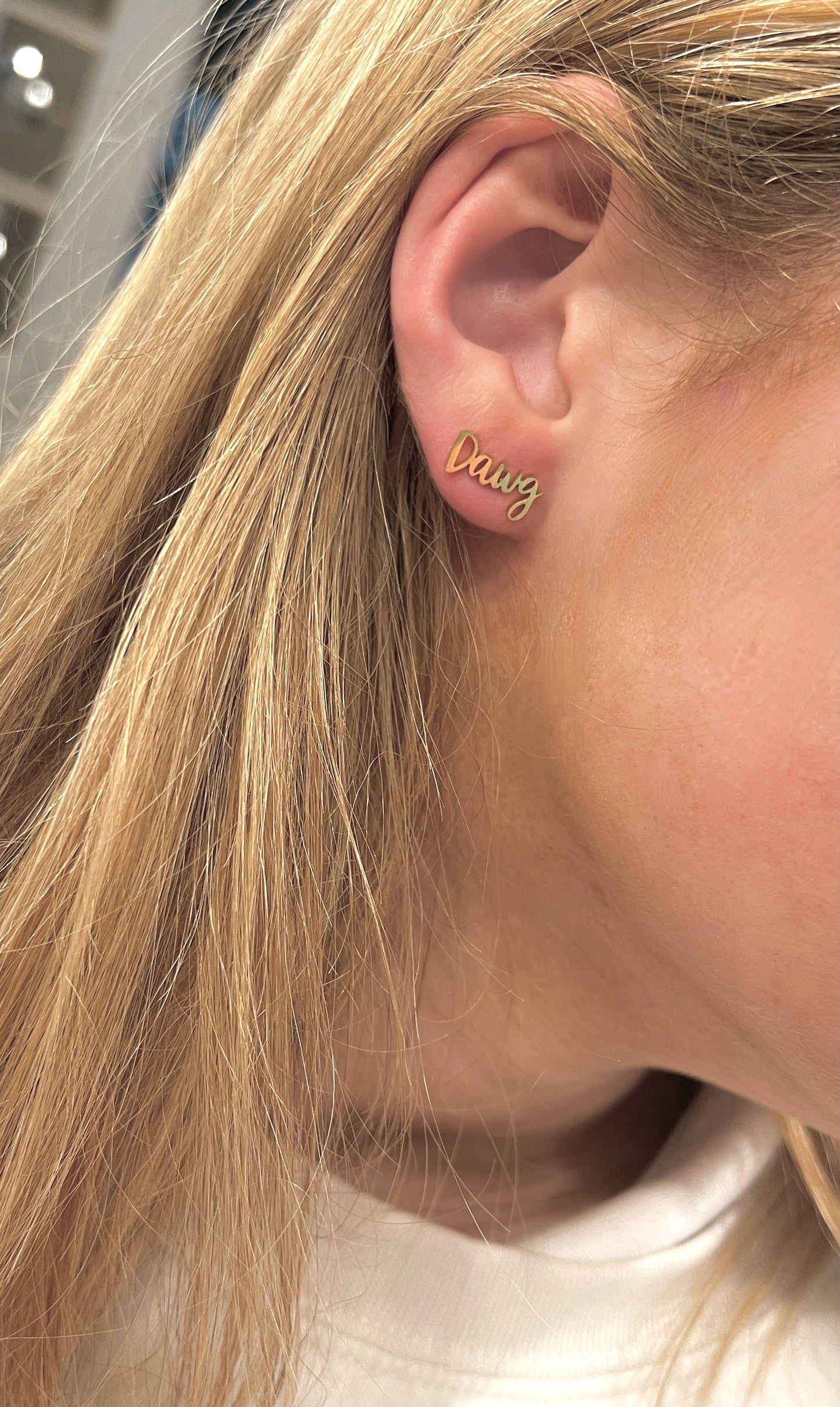 Dawg Mom & Bulldog Stud Earring Set