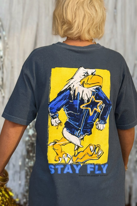 Stay Fly Eagles Comfort Colors® Graphic T-Shirt