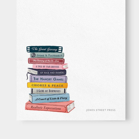 Funny Book Parody Notepad – Literary Humor List Pad