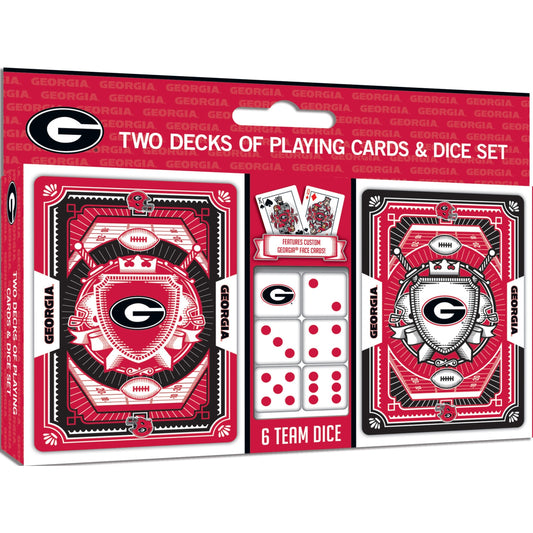 Georgia Bulldogs - 2-Pack Playing Cards & Dice Set