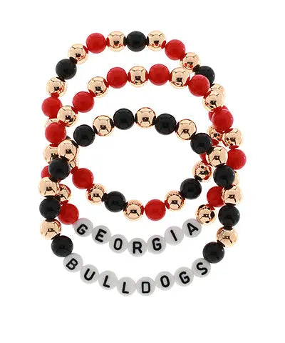 Georgia Bulldog Friendship Bracelet Set Seasons Jewelry