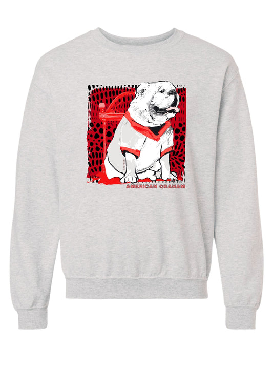 PREORDER: Classic Game Day Bulldog Gildan® Heavy Blend Graphic Sweatshirt