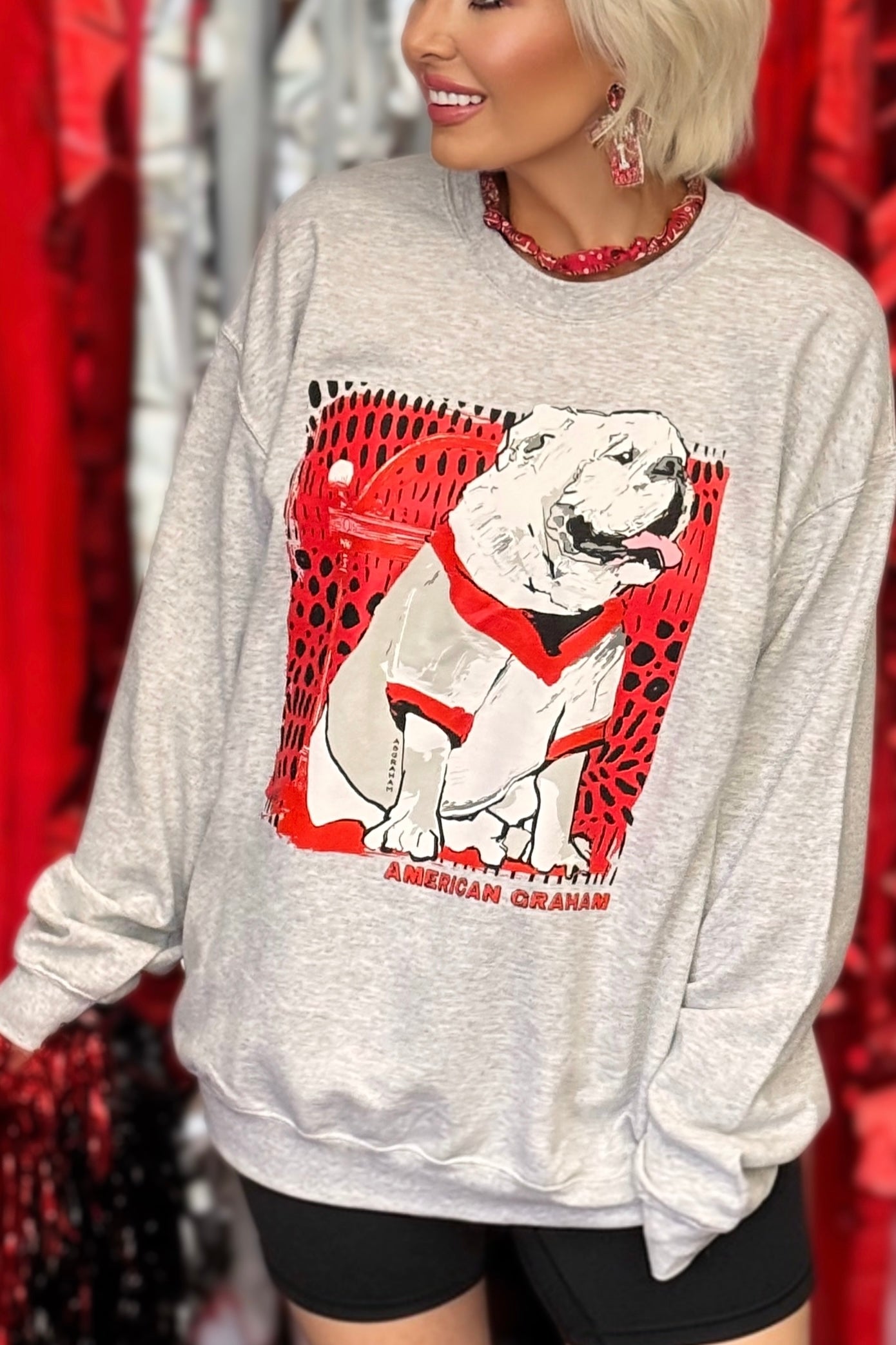 Classic Game Day Bulldog Gildan® Heavy Blend Graphic Sweatshirt