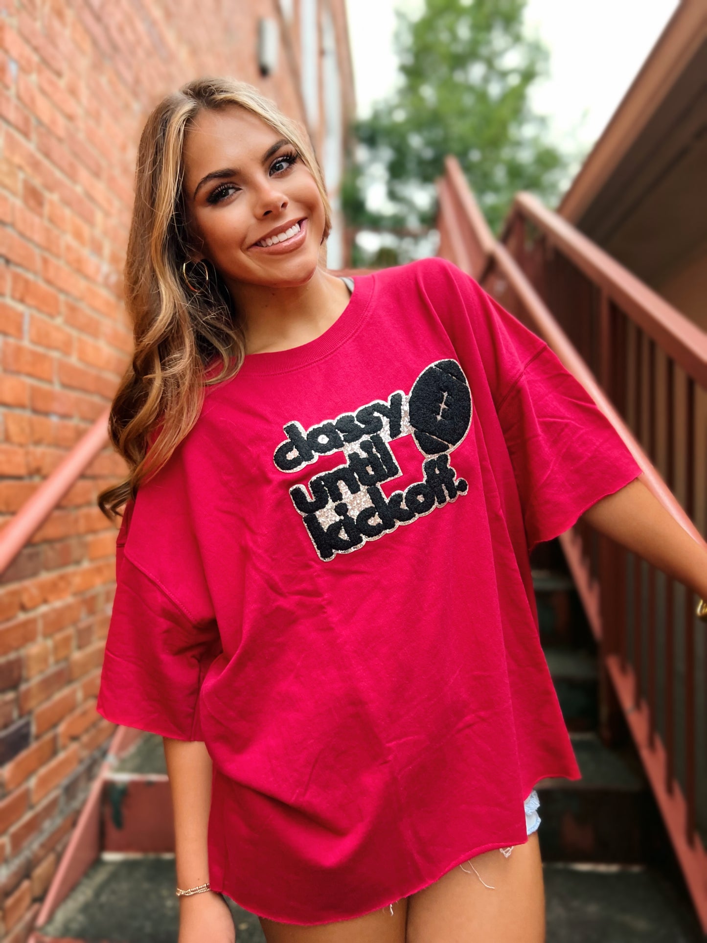 Crimson Classy Until Kickoff Tee