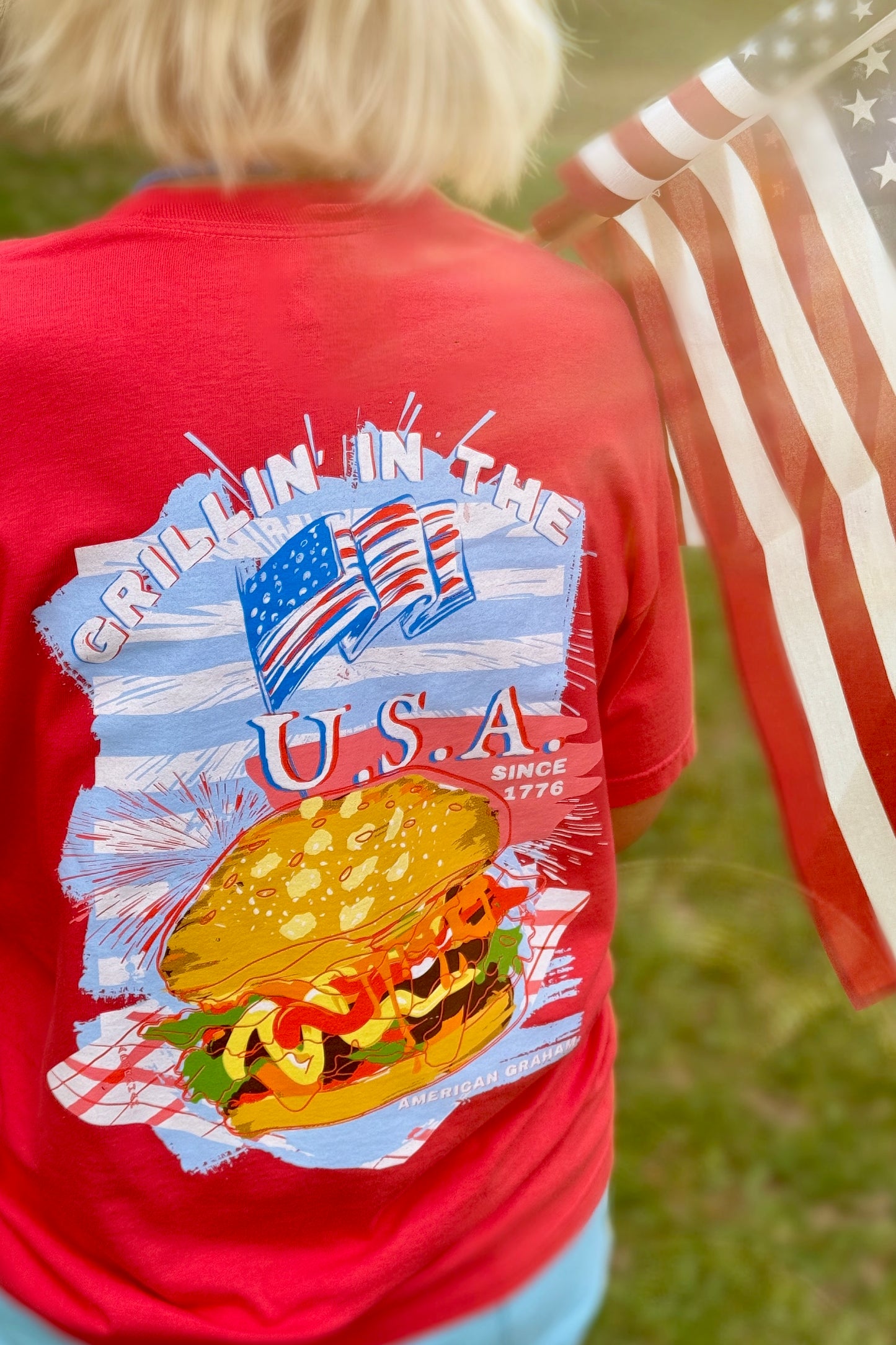 Grillin' In The USA Artisan Graphic T-Shirt