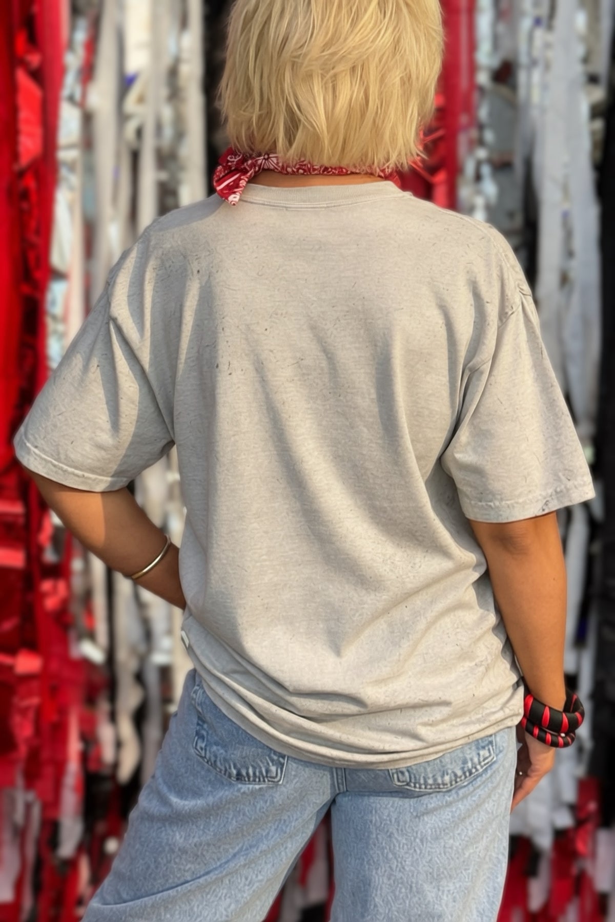 We Bleed Red & Black Comfort Colors® Acid Wash Graphic T-Shirt