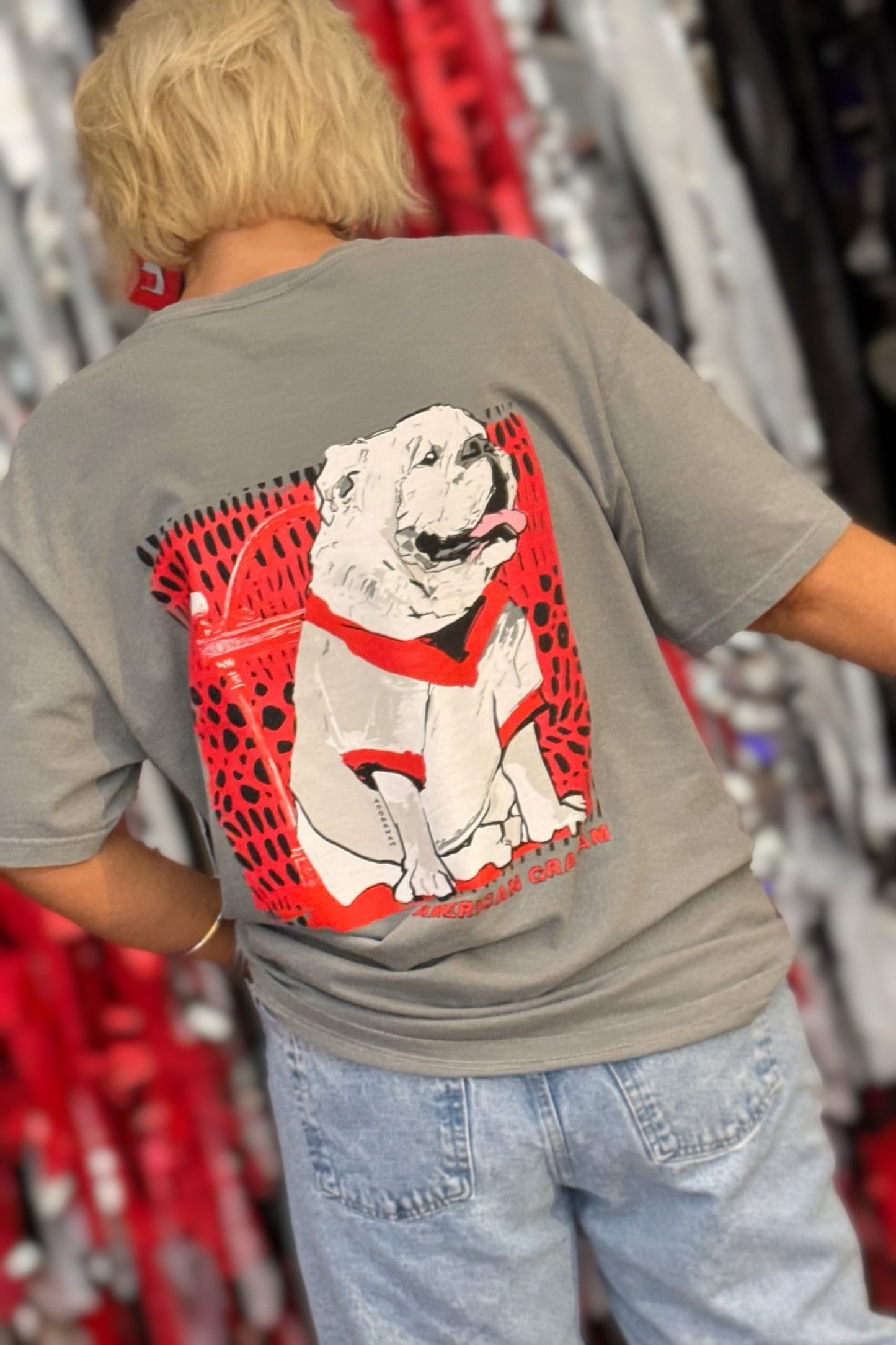 Classic Game Day Bulldog Comfort Colors® Graphic T-Shirt