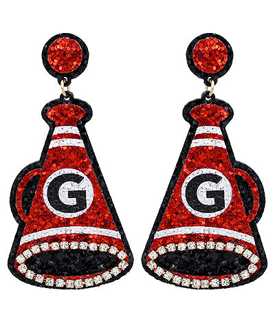 Georgia G Megaphone Glitter Earrings