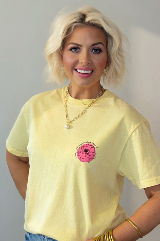 Petals & Promise: Grace In Full Bloom Spring Floral Cross Graphic T-Shirt