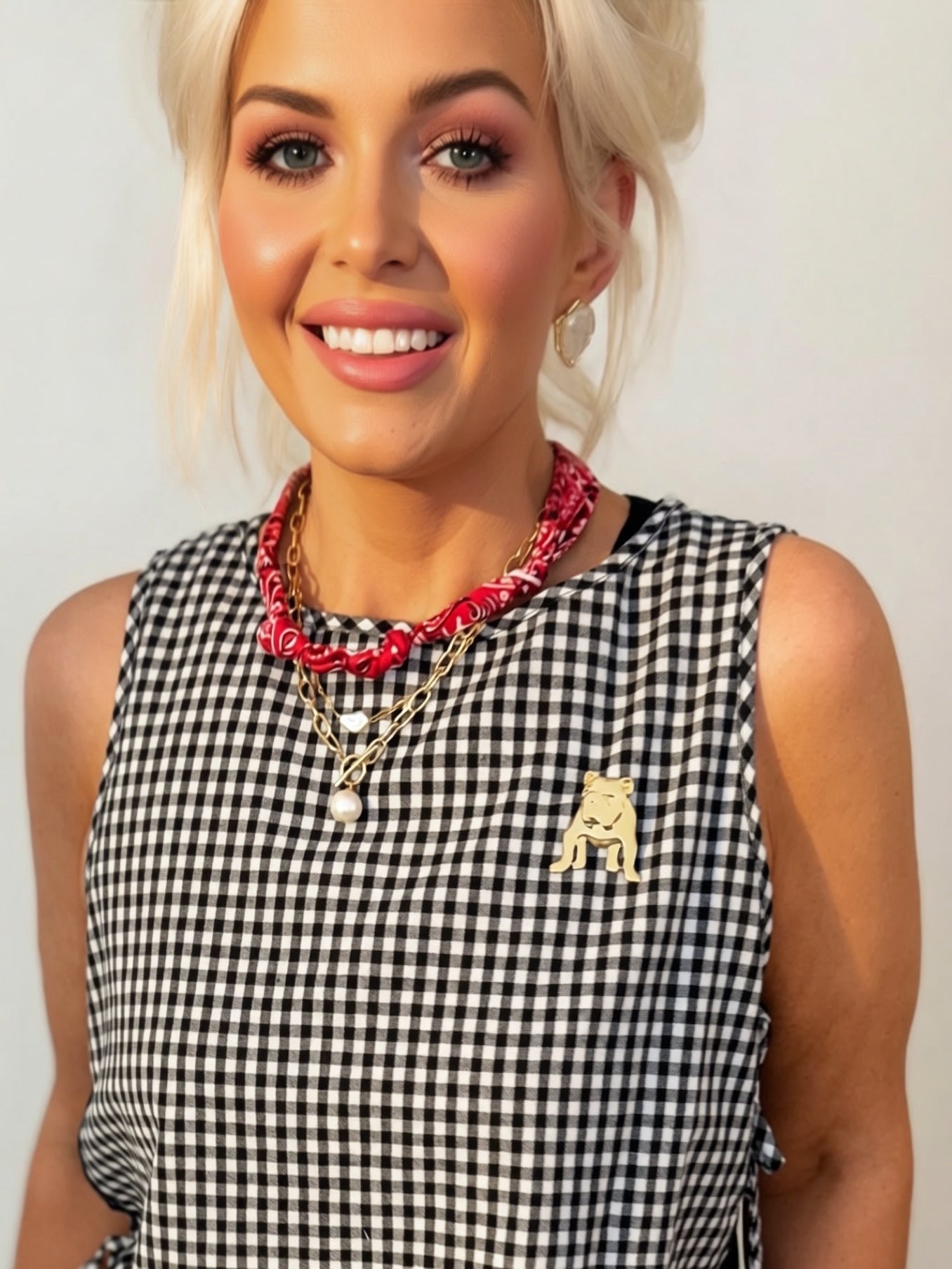 The Gilded Bulldog Brooch