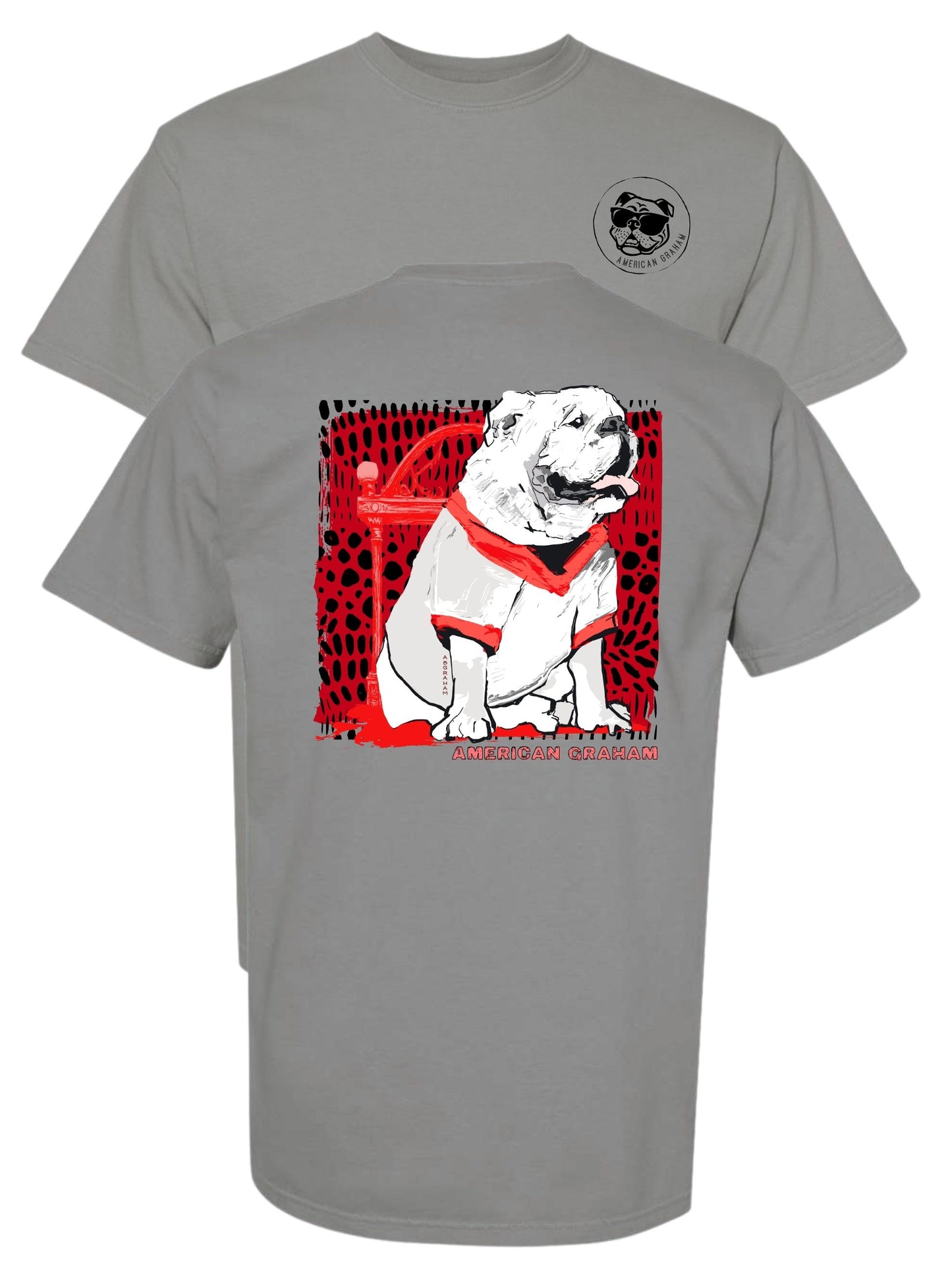 PREORDER: Classic Game Day Bulldog Comfort Colors® Graphic T-Shirt