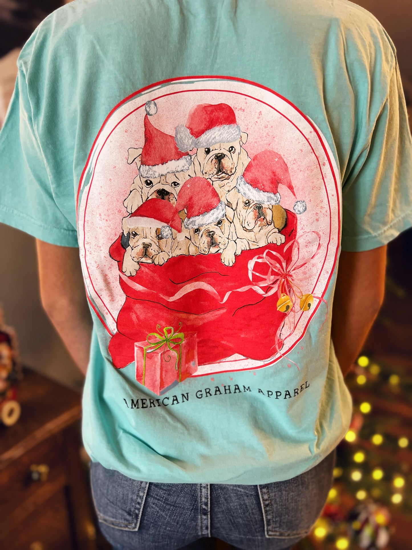 Santa's Little Yelper Holiday Short Sleeve Tee