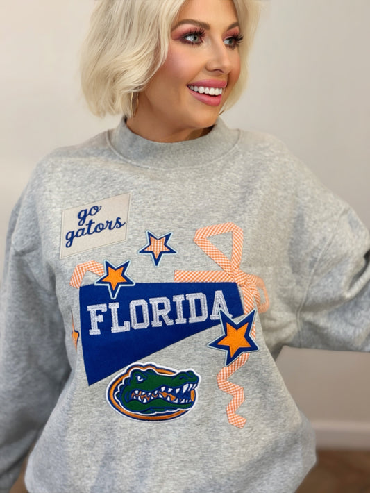 Florida Gators Appliqué Mock Neck Sweatshirt | STARSTRUCK’D