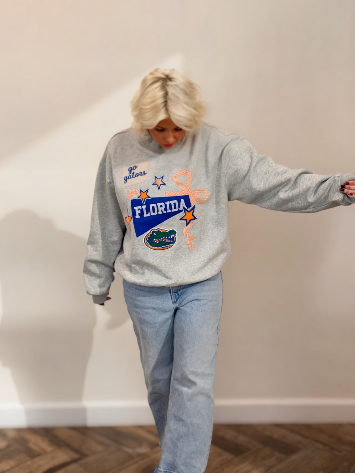 Florida Gators Appliqué Mock Neck Sweatshirt | STARSTRUCK’D