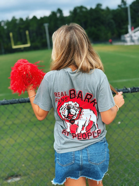 Real Fans BARK At People Graphic T-Shirt - American Graham Apparel American Graham Apparel