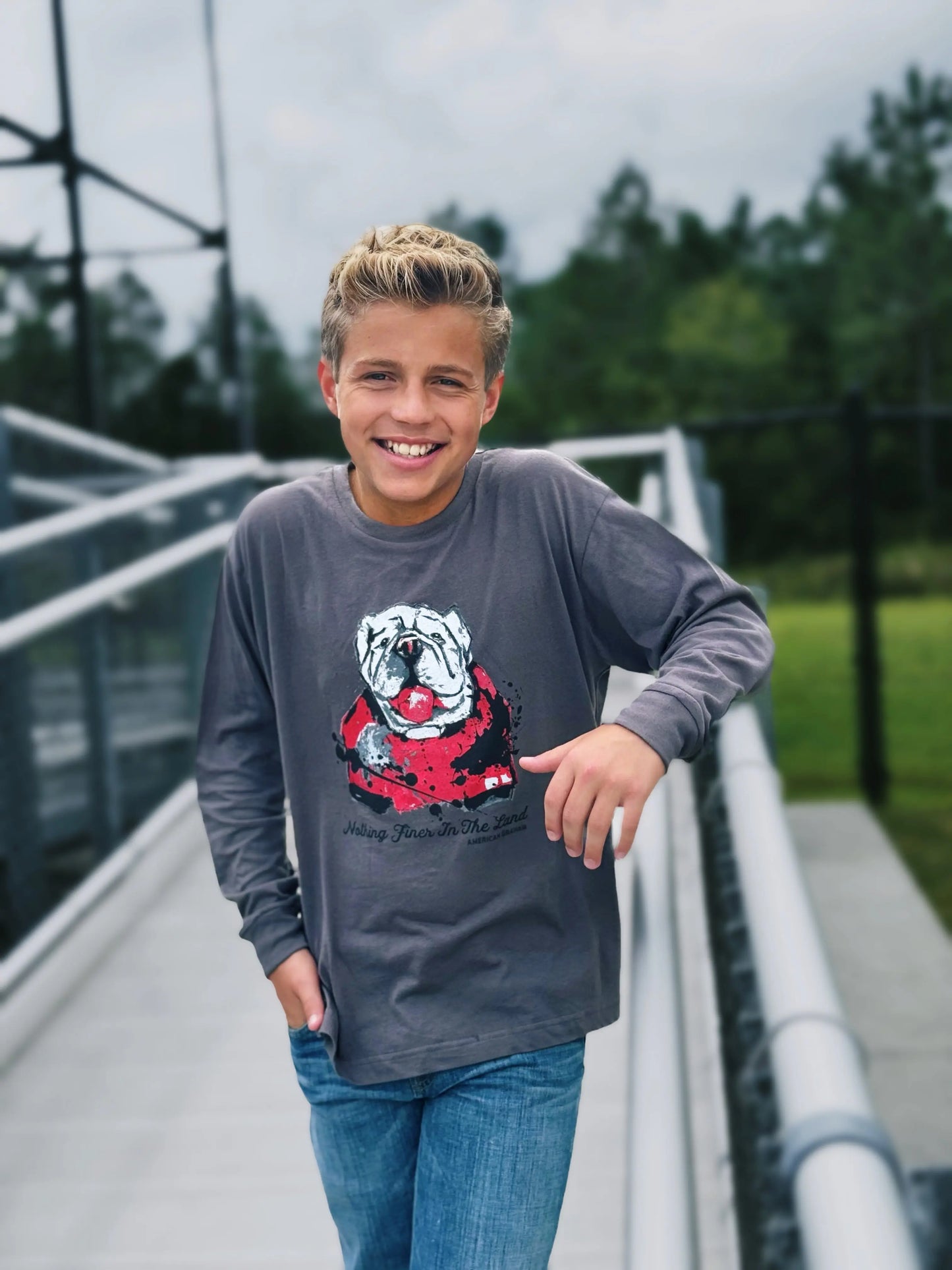 Youth Nothing Finer Long Sleeve Tee American Graham Apparel