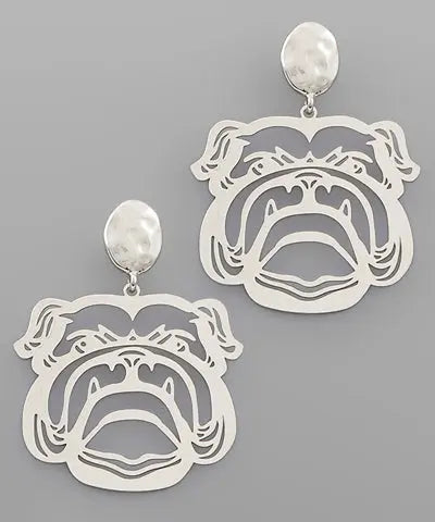 Bulldog Filigree Earrings American Graham Apparel