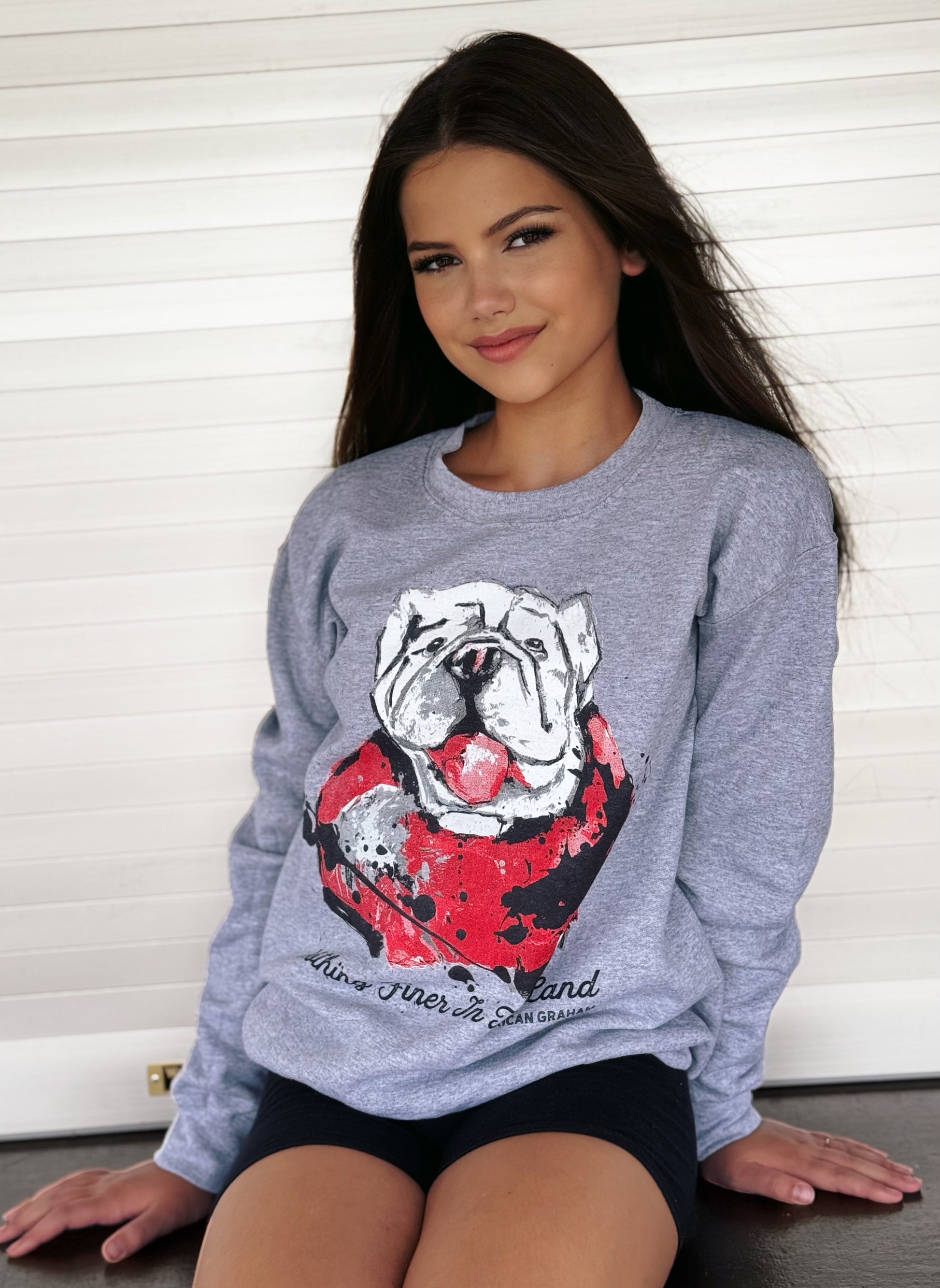Youth Nothing Finer Sports Grey Unisex Fleece Sweatshirt American Graham Apparel