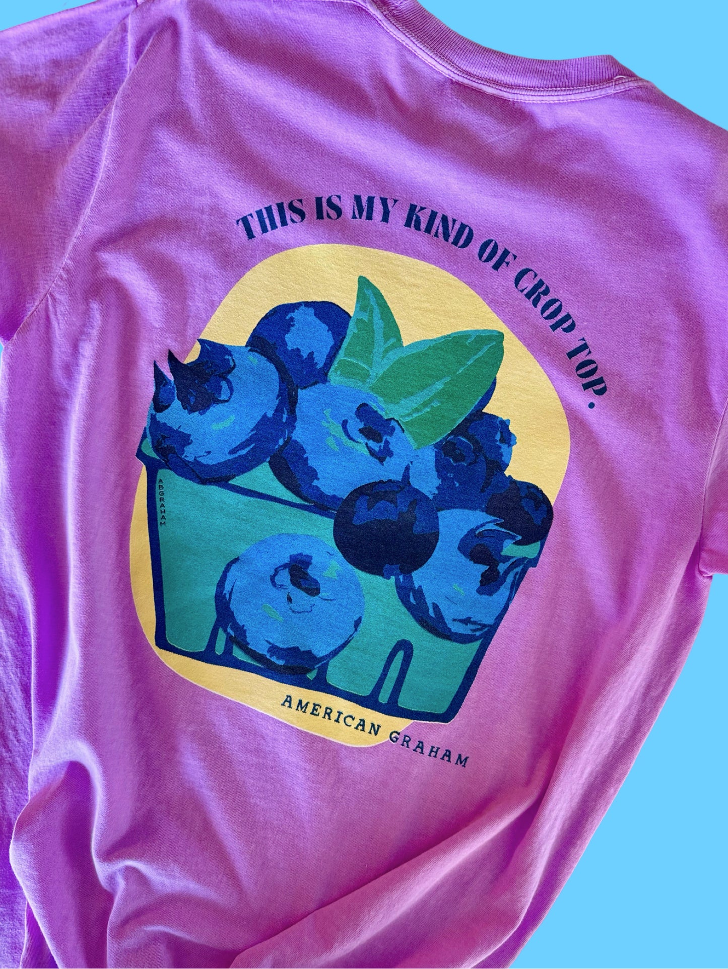 My Kind of Crop Top Blueberry Comfort Colors® Graphic Tee | American Graham