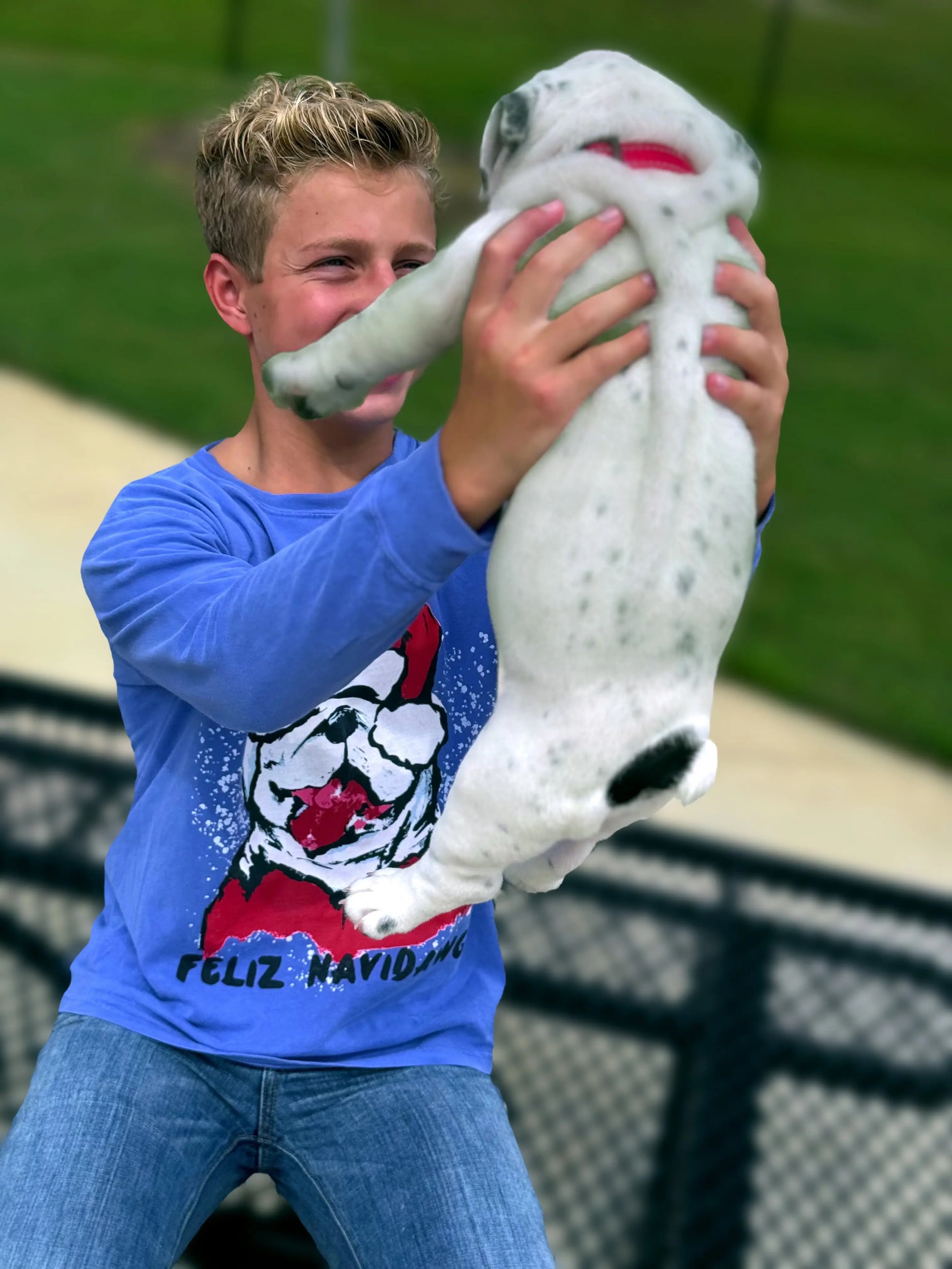 Youth Feliz NaviDAWG Long Sleeve Artisan Graphic Christmas T-Shirt American Graham Apparel