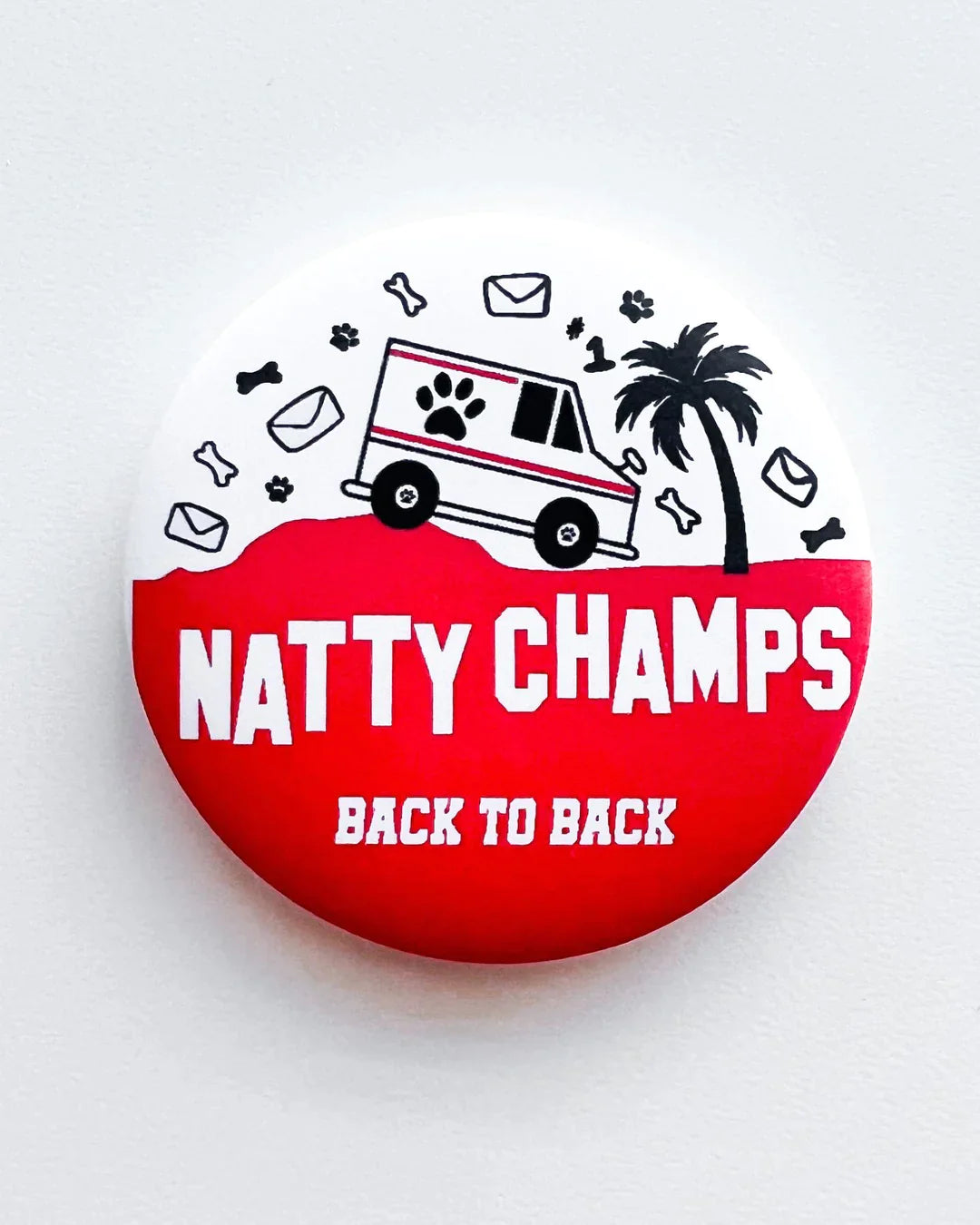 Back to Back Natty Champs Game Day Button American Graham Apparel