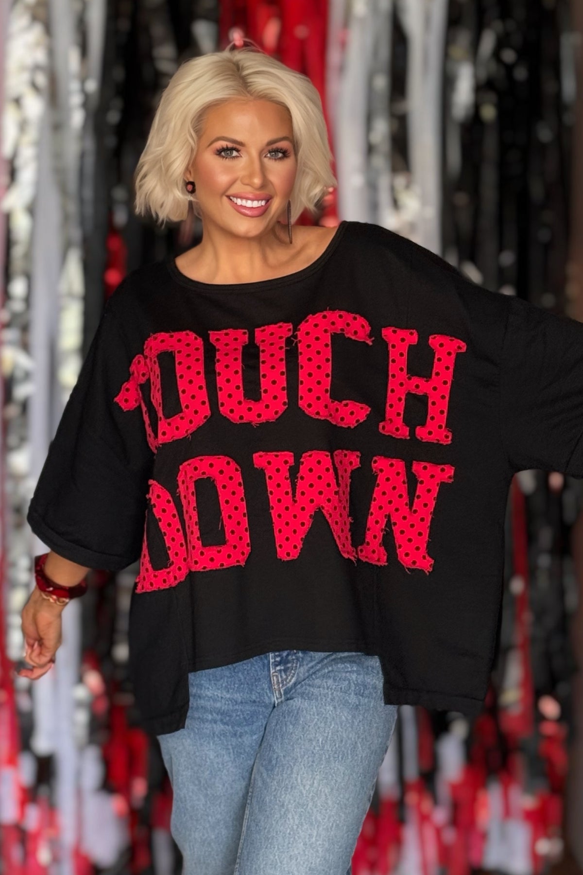 Touchdown Dot Darling Oversized Tee