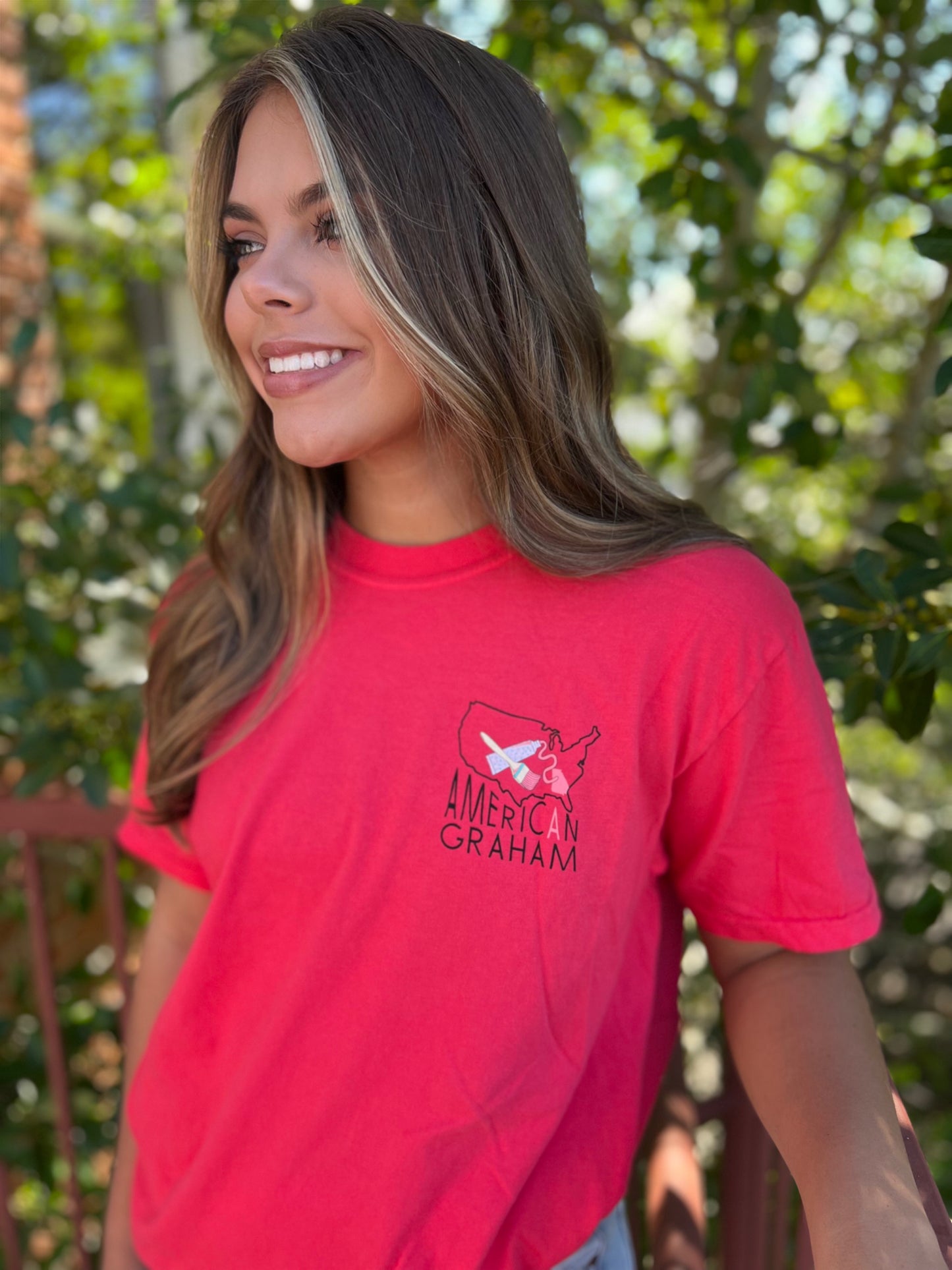 Greetings from Georgia Paprika Short Sleeve Comfort Tee