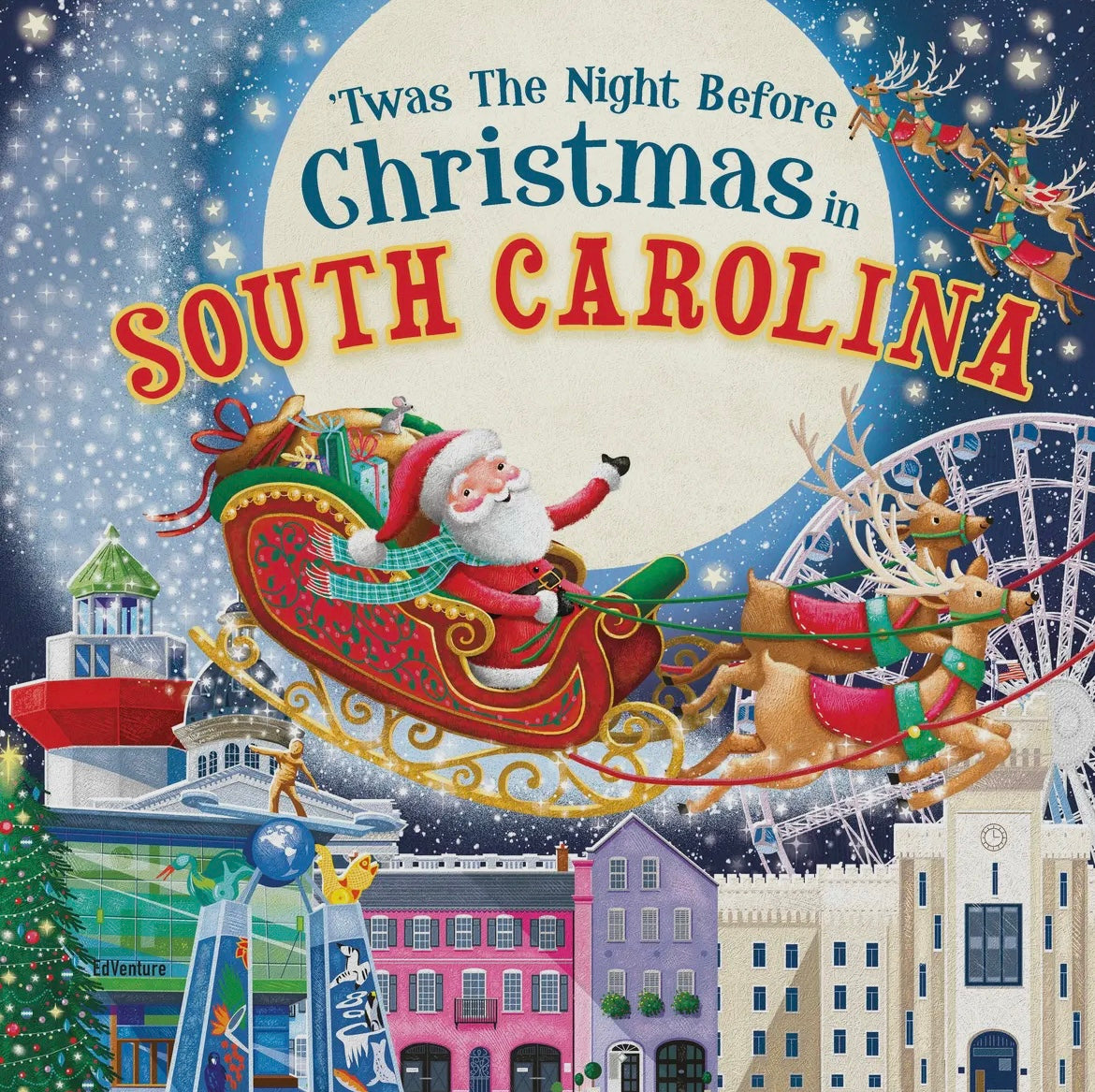 Twas The Night Before Christmas in South Carolina Children's Book