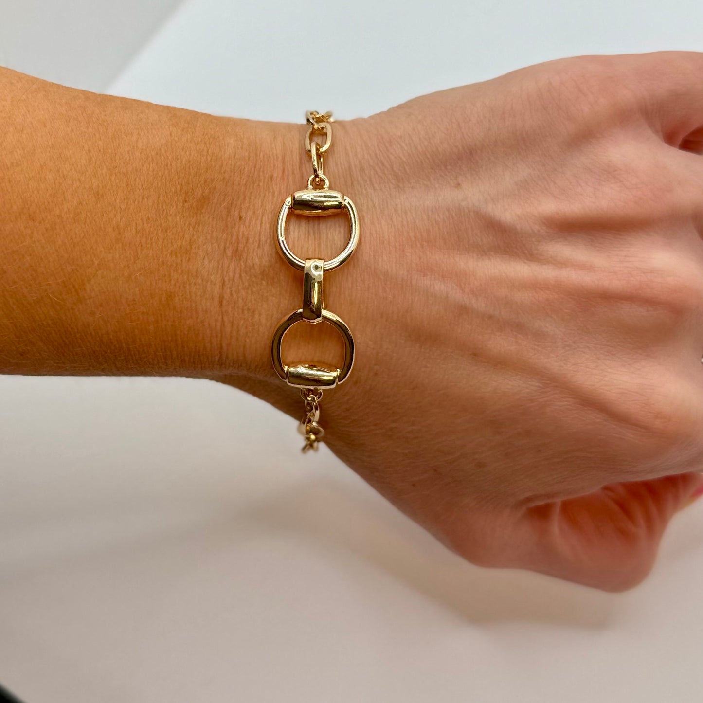 Derby OOTD: Horse Bit Link Chain Bracelet