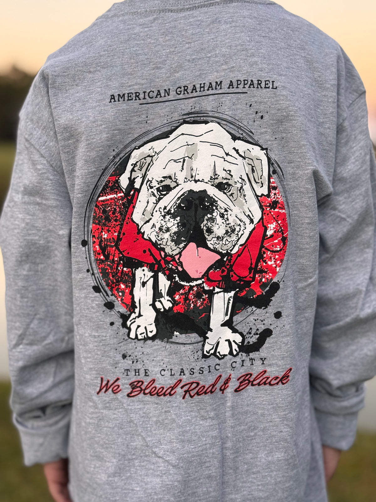 We Bleed Red & Black Youth Bella+Canvas® Long Sleeve Graphic Tee