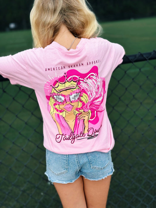 Tailgate Queen Graphic T-Shirt - American Graham Apparel American Graham Apparel
